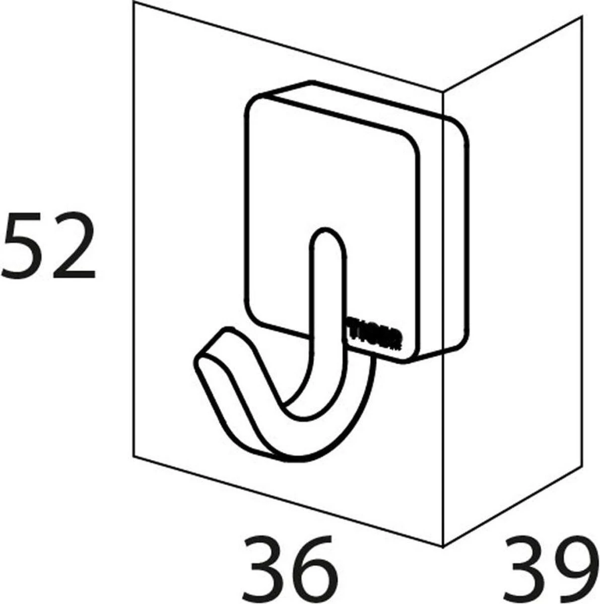 Tiger Impuls - Handdoekhaak - RVS Geborsteld - Afbeelding 2
