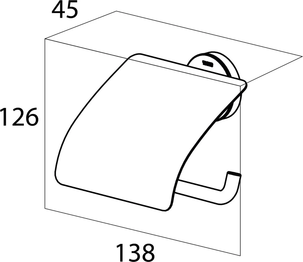 Tiger Urban - Toiletrolhouder Met Klep - Wit - Afbeelding 8