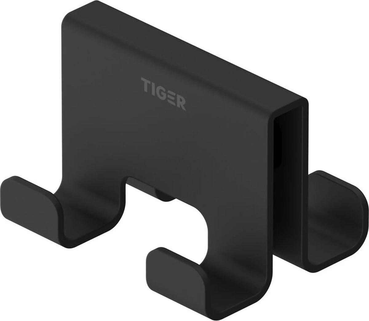 Tiger Caddy - Handdoekhaak Voor Douchecabine - Glaspaneel Dikte 6-8 Mm - 3,5 X 7 X 5 Cm - Dubbel - Zwart - Afbeelding 9