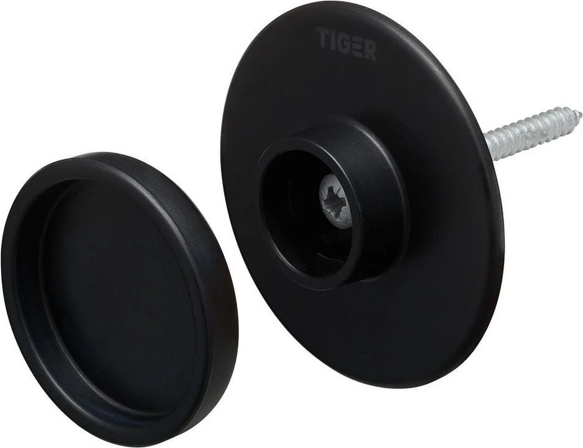 Tiger Tess - Handdoekhaken - Zwart (2 Stuks) - Afbeelding 3