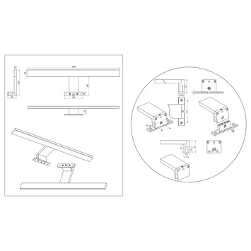 Tiger Spiegelverlichting Aurel 3040 LED 30cm - Afbeelding 9