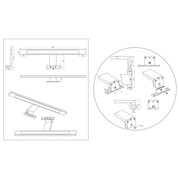 Tiger Spiegelverlichting Ancis Chroom 60cm - Afbeelding 9