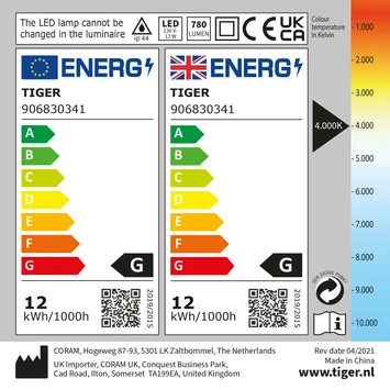 Tiger Spiegelverlichting Ancis Chroom 60cm - Afbeelding 10
