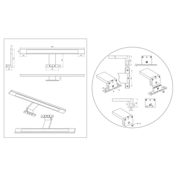 Tiger Spiegelverlichting Ancis Wit 40cm - Afbeelding 11