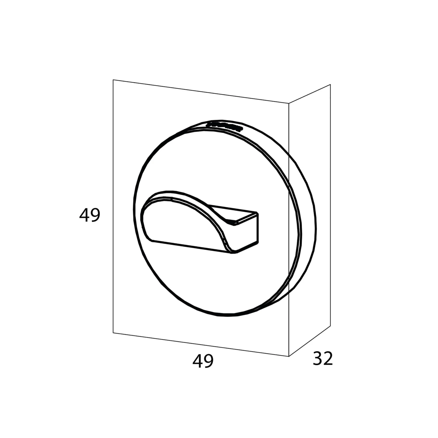 Tiger Noon Zelfklevende Grote Haak Chroom - Afbeelding 7