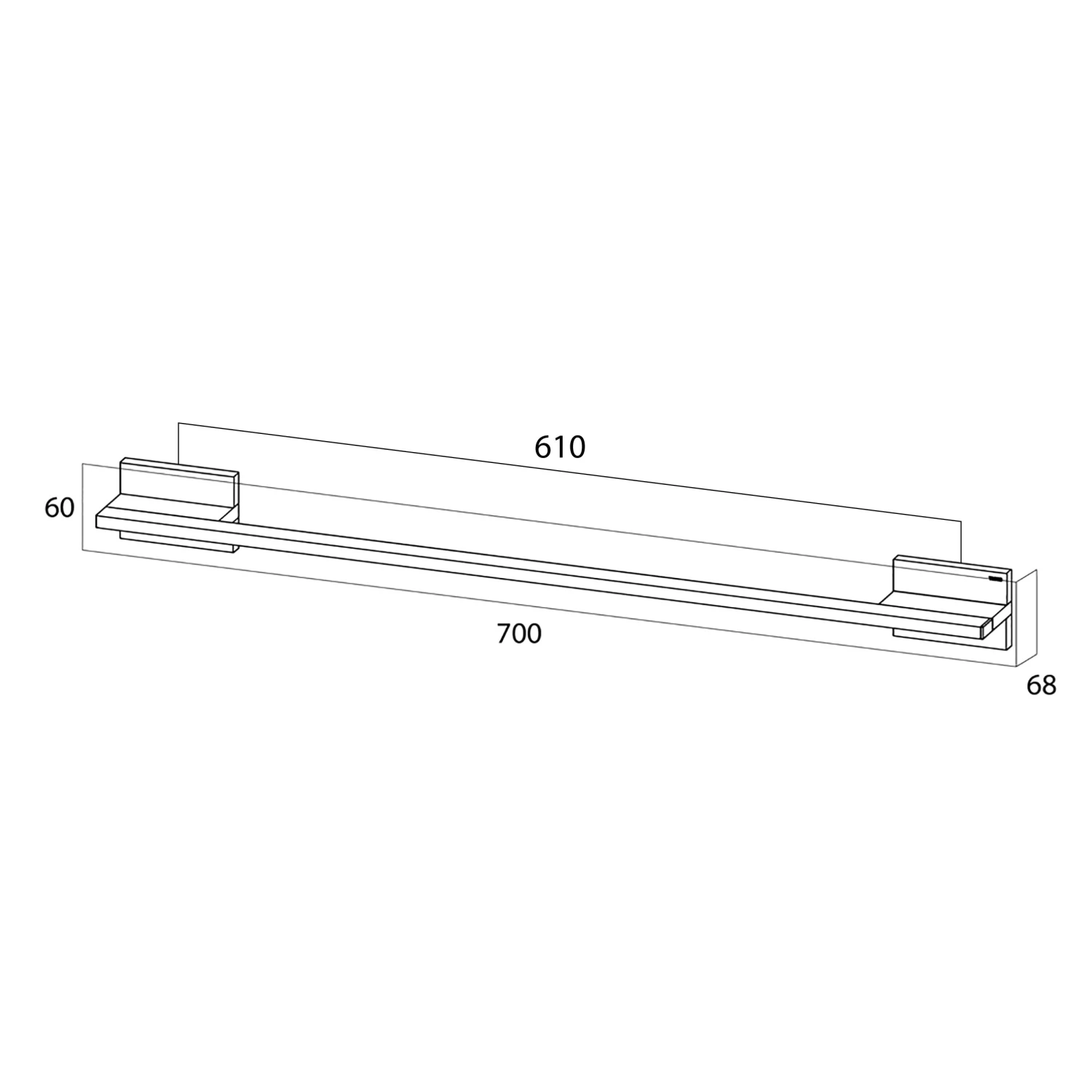 Tiger Safira Badhanddoekrek Enkel Chroom - Afbeelding 4