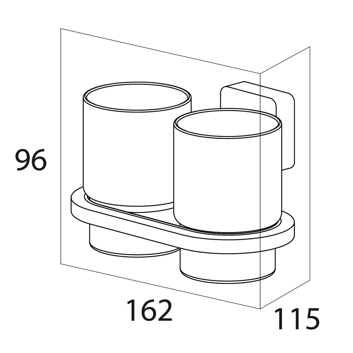 TIGER Bekerhouder Dubbel Impuls RVS - Afbeelding 5