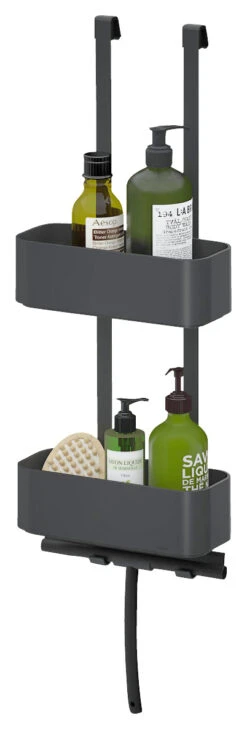 Tiger Doucherek Ophangbaar 2-store 25cm Zwart