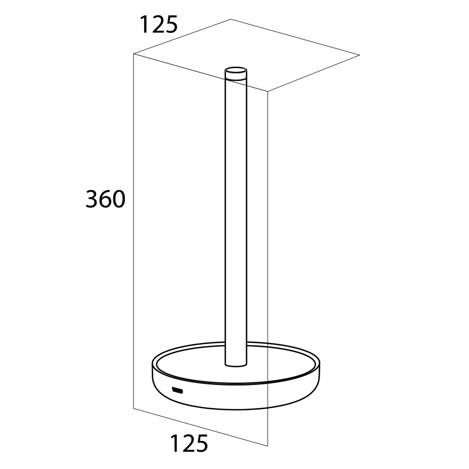 Tiger Reserverolhouder Urban Zwart Staand - Afbeelding 9