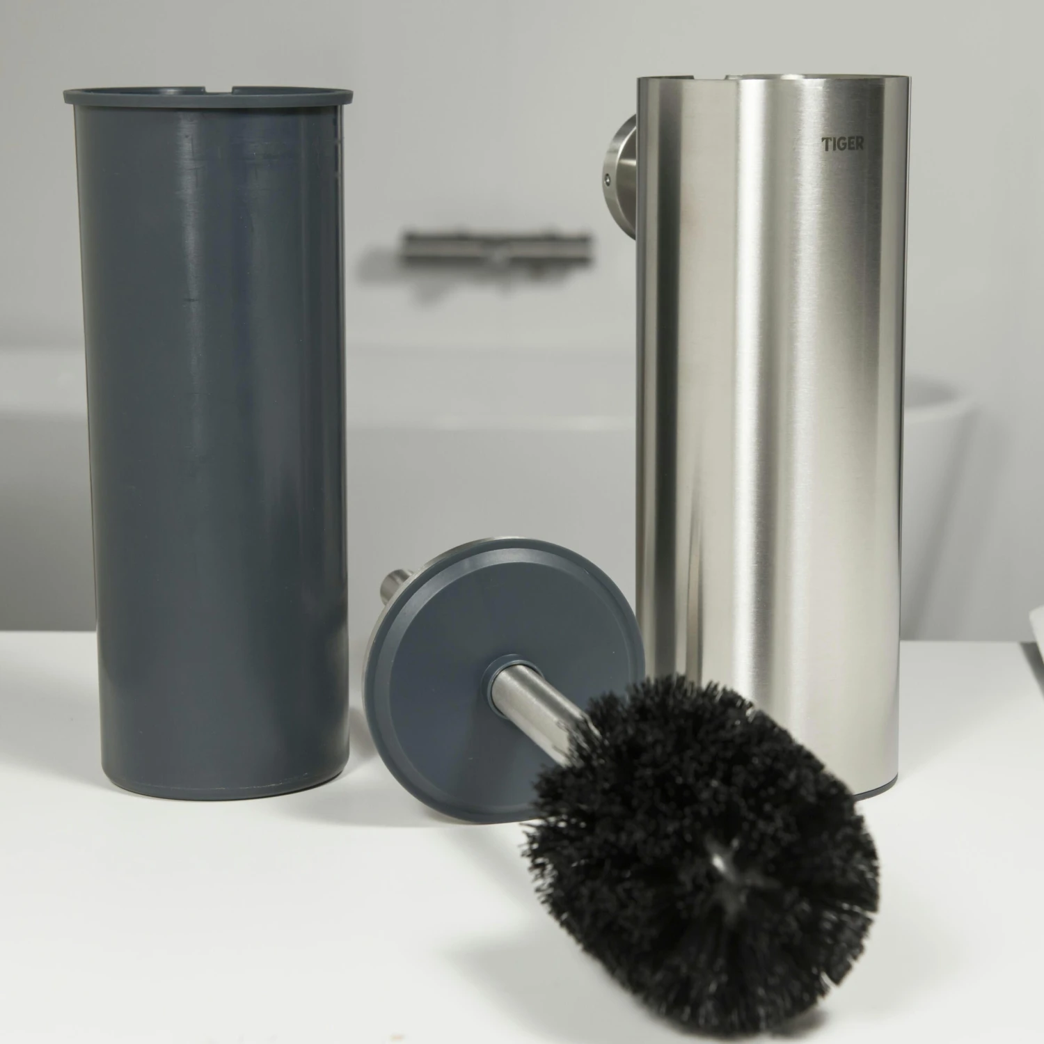 Tiger Boston Toiletborstelhouder Rvs Met Muurbevestiging - Afbeelding 3