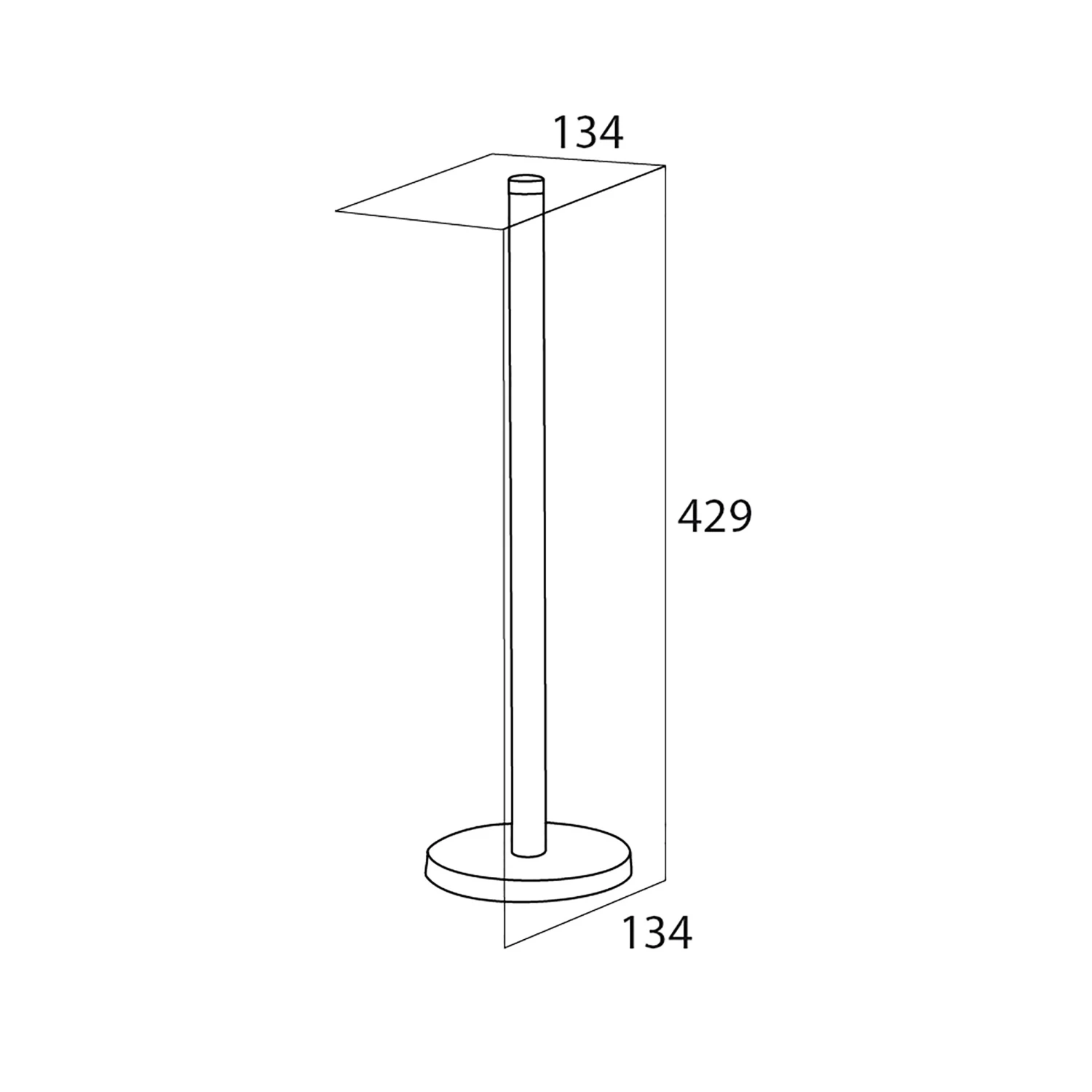 Tiger Plano Toiletrolstandaard Rvs Geborsteld - Afbeelding 4