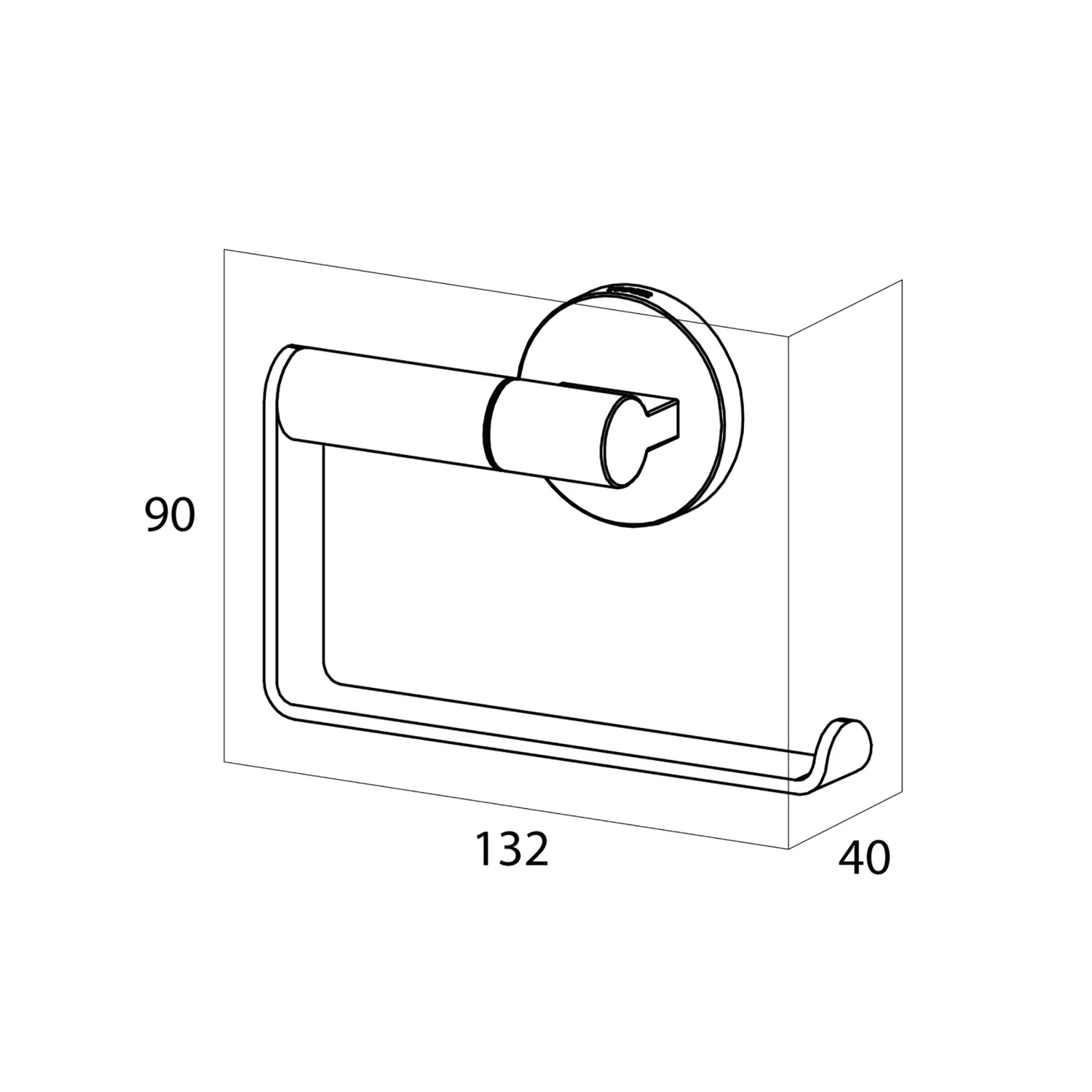 Toiletrolhouder Tiger Noon RVS - Afbeelding 3