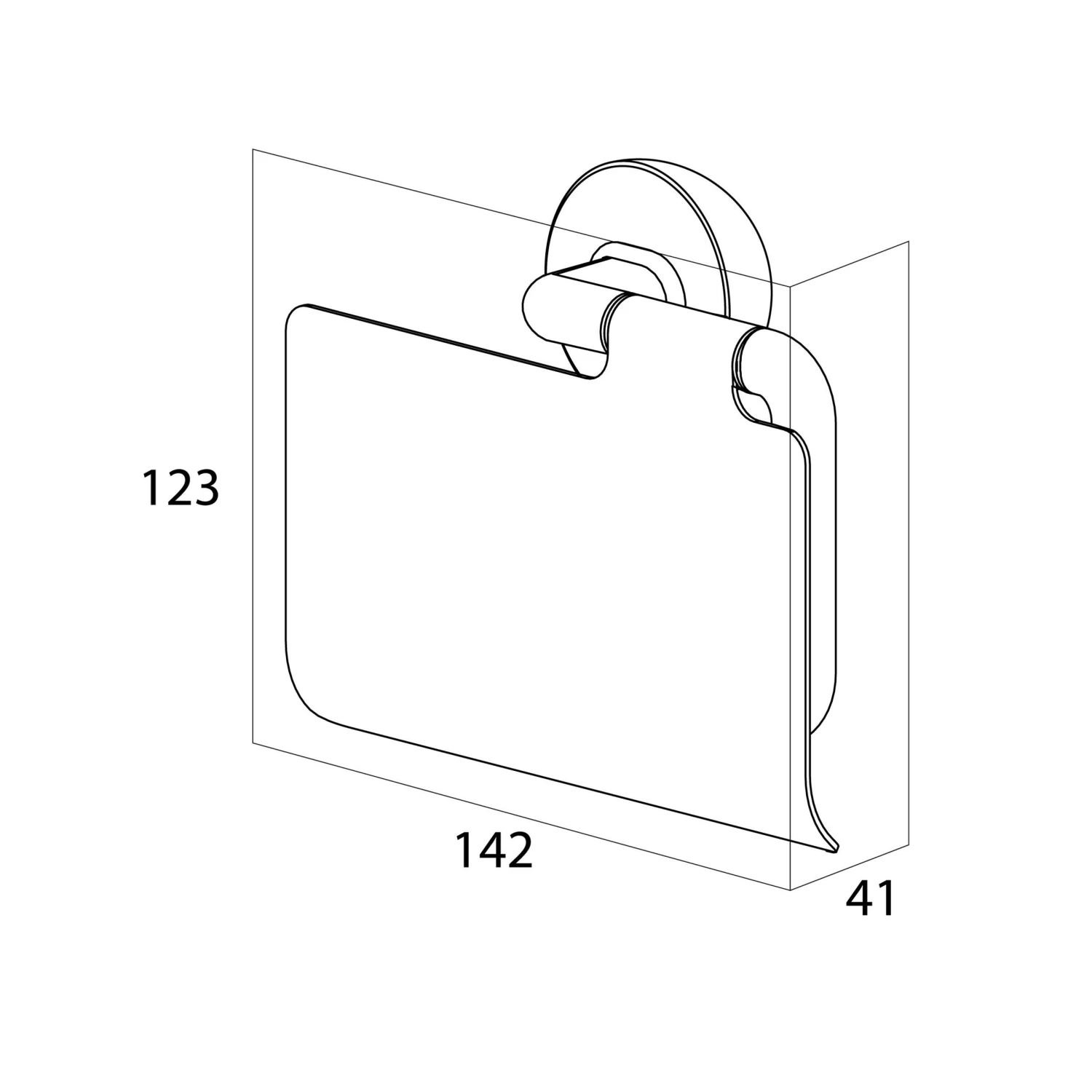 Tiger Toiletrolhouder Cooper Met Klep RVS Geborsteld / Zwart - Afbeelding 5