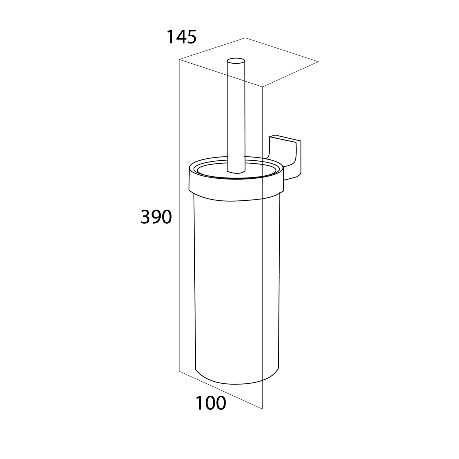 TIGER WC-borstelhouder Ontaria Chroom - Afbeelding 2
