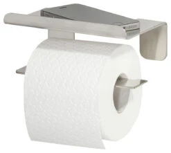 Tiger Colar Toiletrolhouder Met Plateau RVS