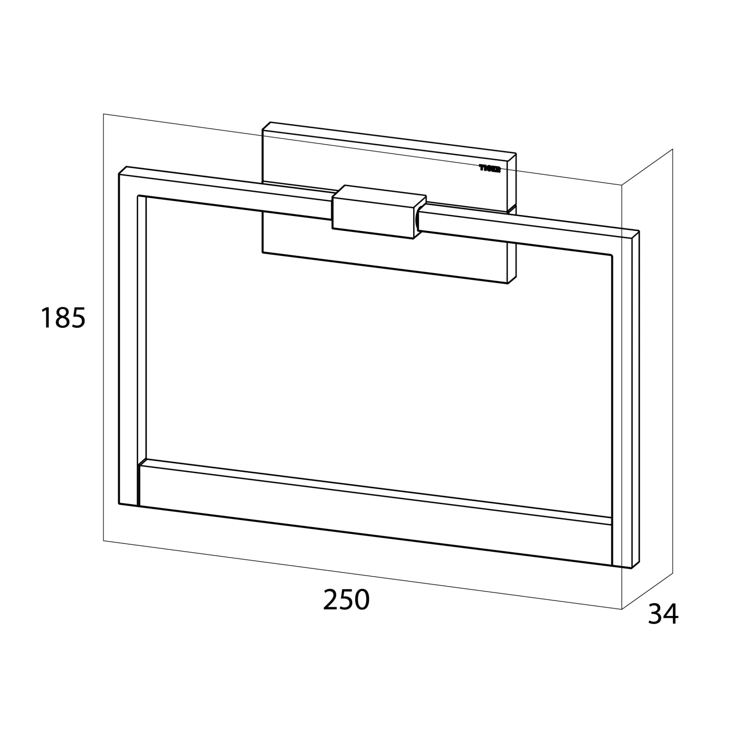 Tiger Safira Handdoekring Chroom - Afbeelding 5