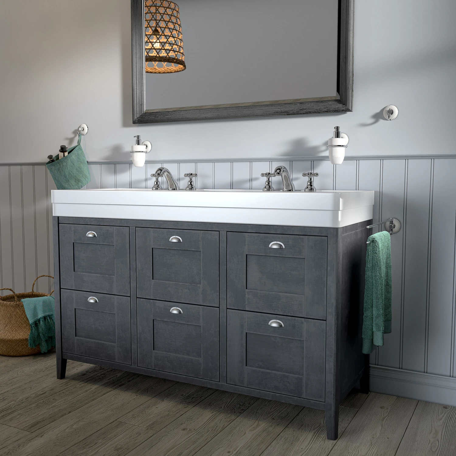 Tiger Ivy Zeepdispenser 200ml Chroom/wit Keramiek - Afbeelding 5