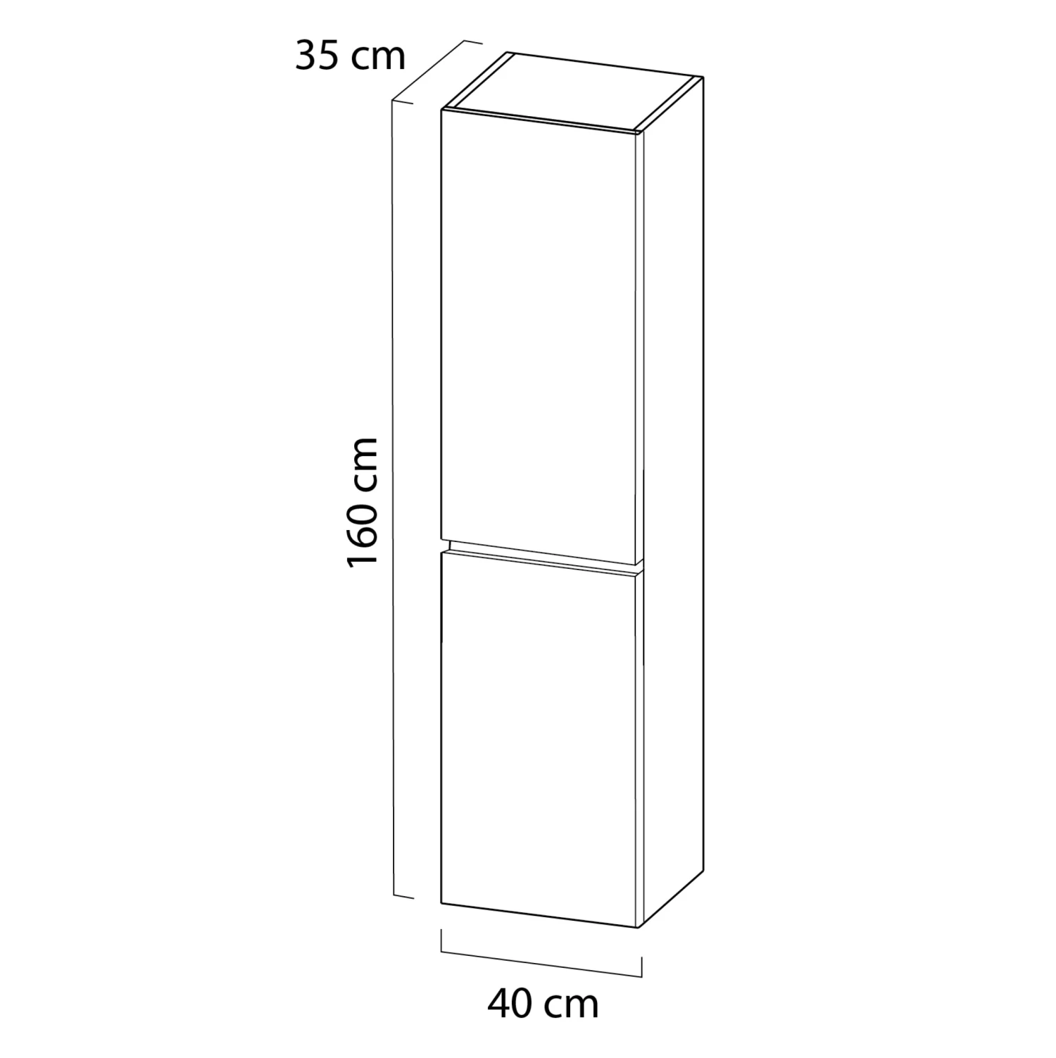 Tiger Karlo Kolomkast Sneeuwwit 160 Cm - Afbeelding 6