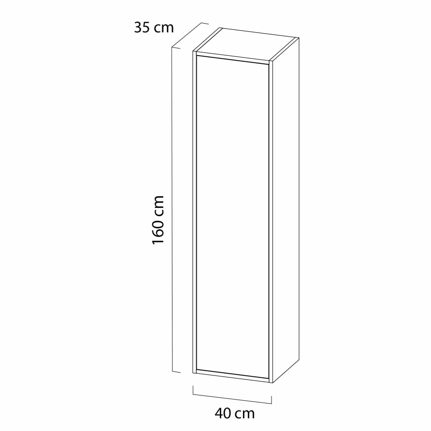 Tiger Helsinki Kolomkast 40 Cm Naturel Eiken - Afbeelding 4