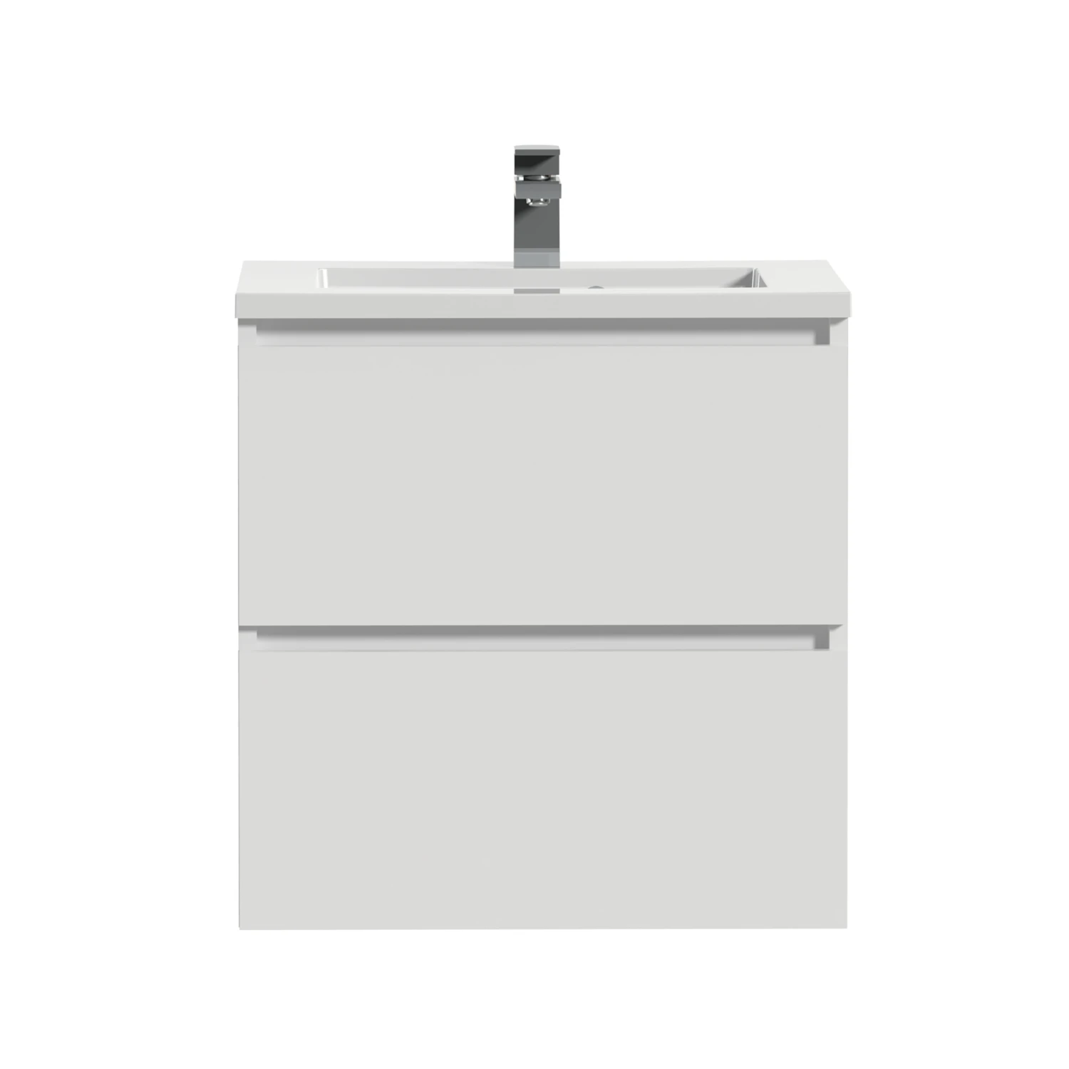 Tiger Karlo Badkamermeubel 60 Cm Hoogglans Wit Met Wastafel Hoogglans Wit - Afbeelding 2