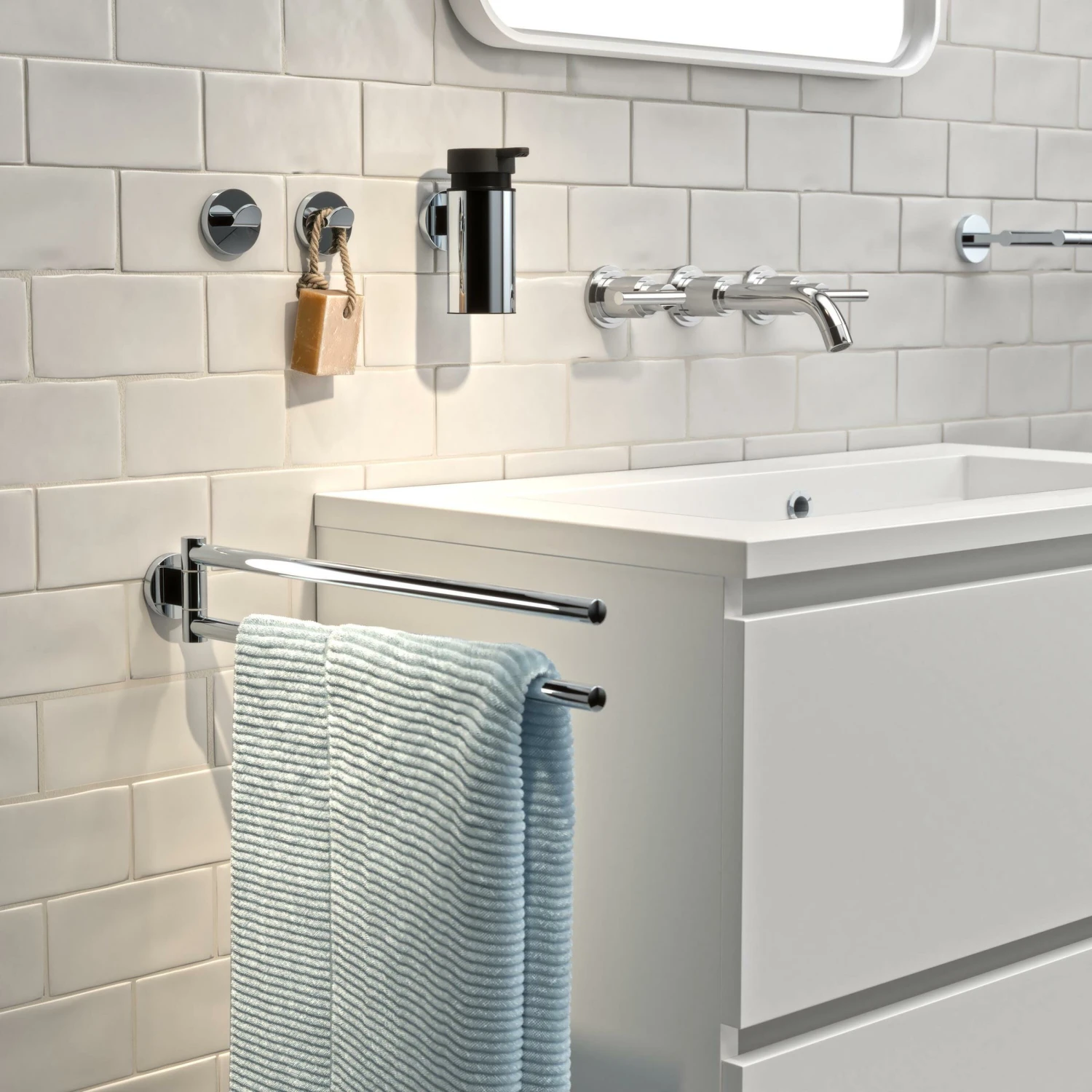 Tiger Karlo Badkamermeubel 60 Cm Hoogglans Wit Met Wastafel Hoogglans Wit - Afbeelding 7