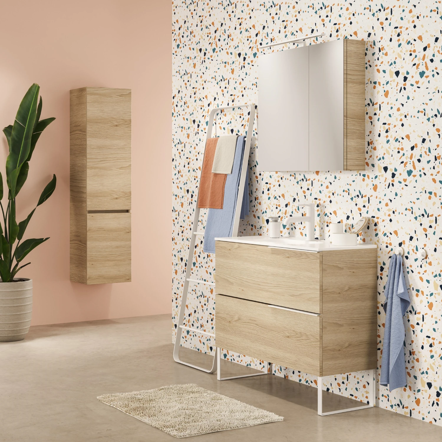 Tiger S-line Spiegelkast 60 Cm Naturel Eiken - Afbeelding 2