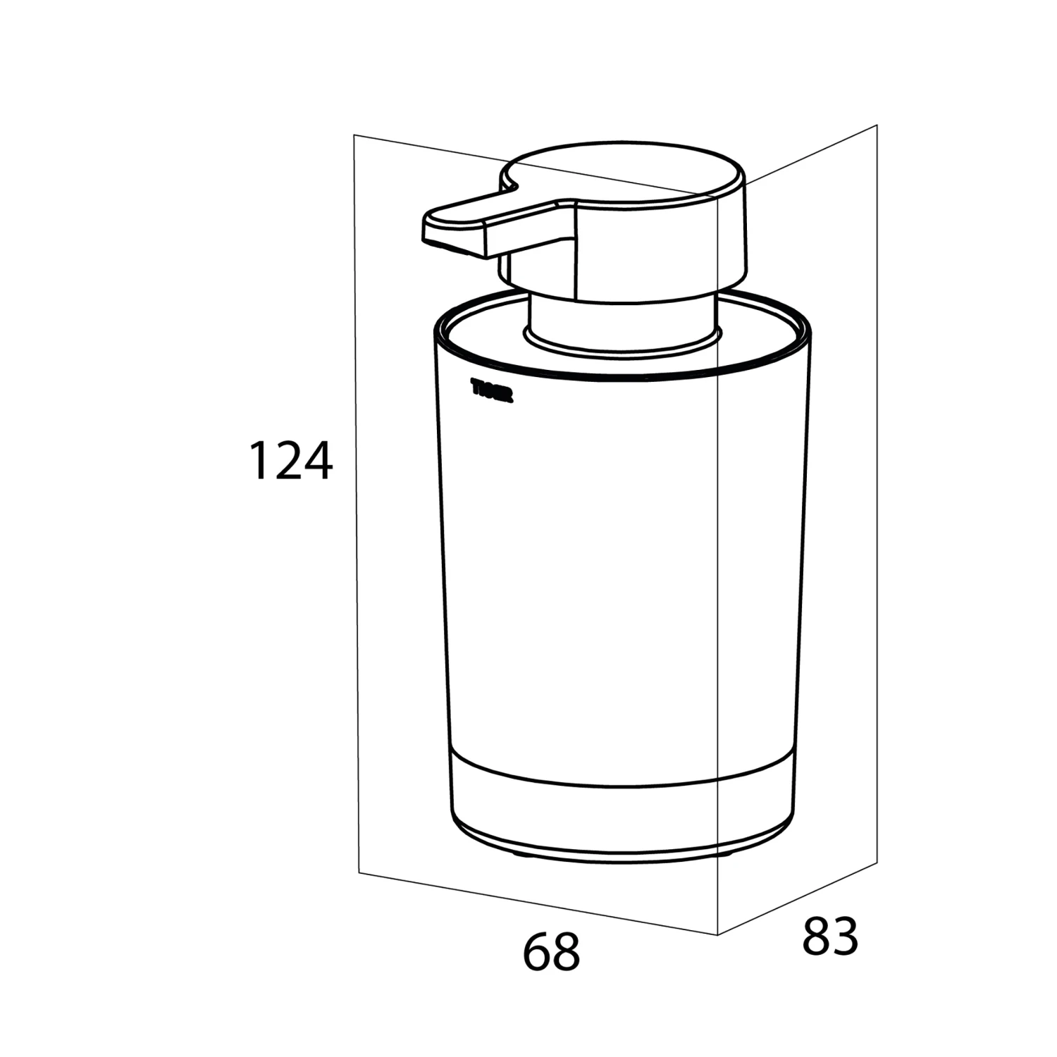 Tiger Zeepdispenser Tune Vrijstaand Zwart - Afbeelding 4