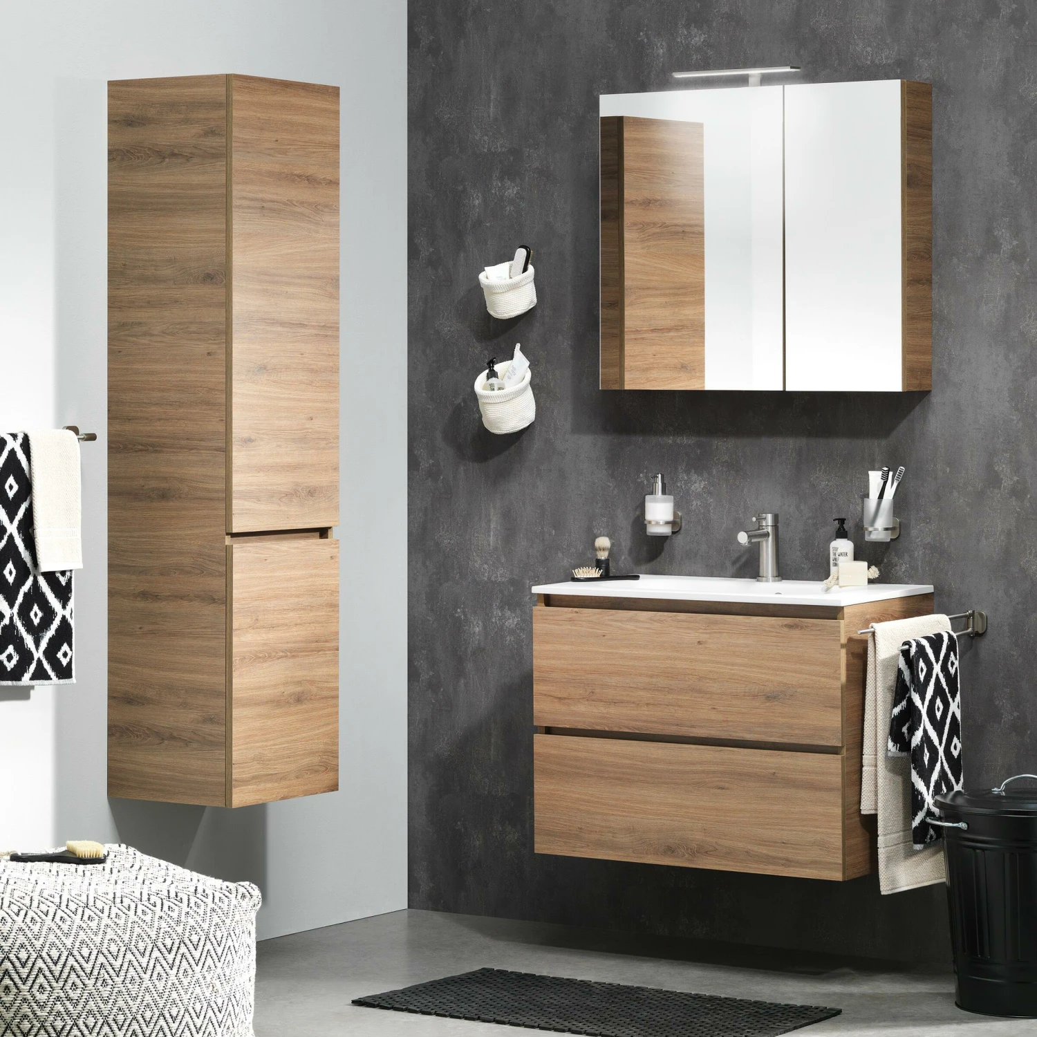 Tiger S-line Spiegelkast 80 Cm Chalet Eiken - Afbeelding 3