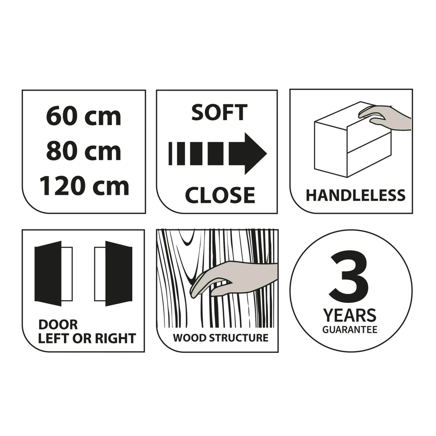 Tiger S-line Spiegelkast 80 Cm Chalet Eiken - Afbeelding 8
