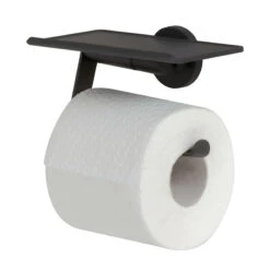 Tiger Toiletrolhouder Noon Met Plankje Zwart