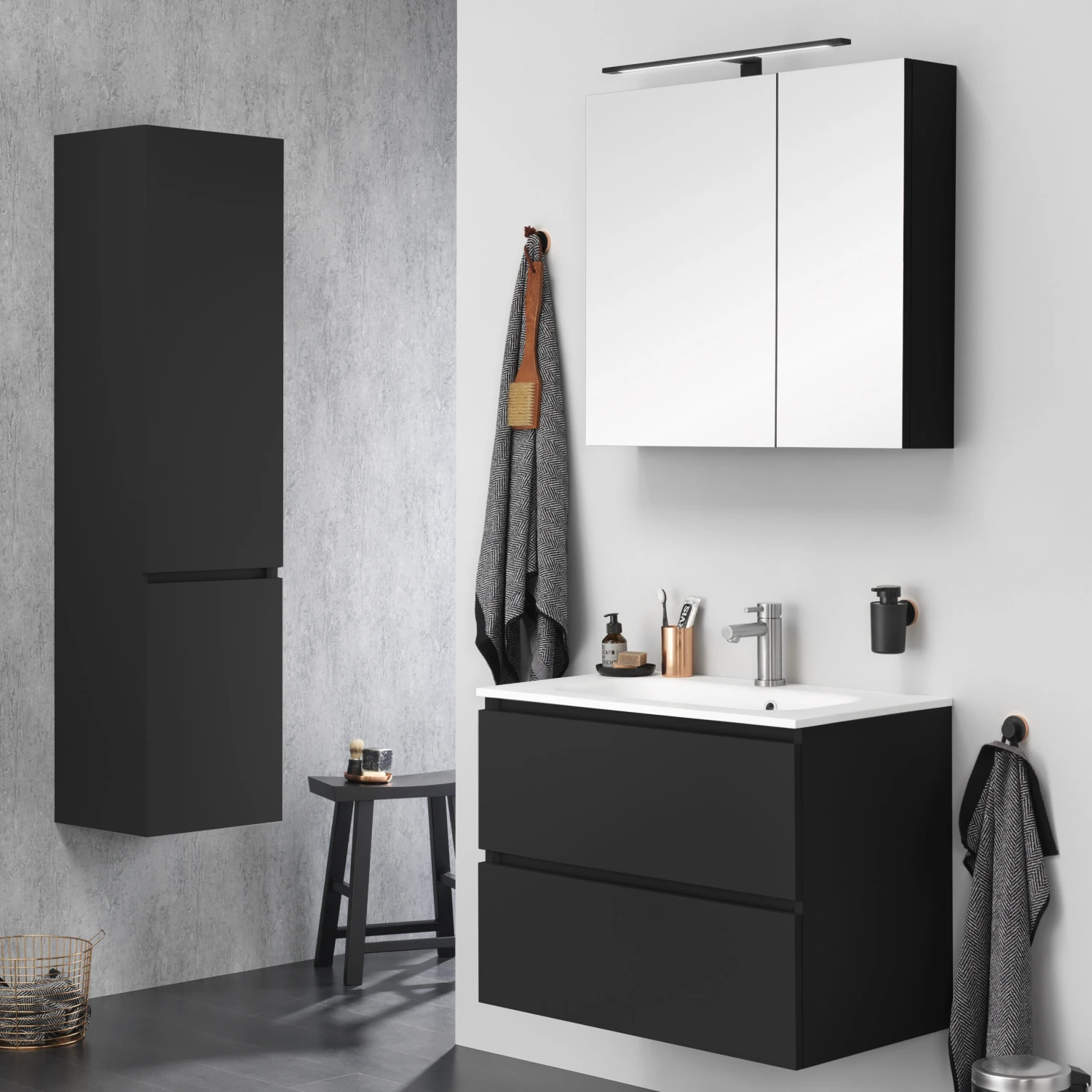 Tiger Kolomkast Karlo Mat Zwart - Afbeelding 4