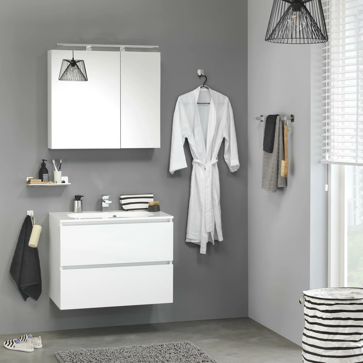 Tiger Spiegelkast S-Line 60cm Sneeuwwit - Afbeelding 2