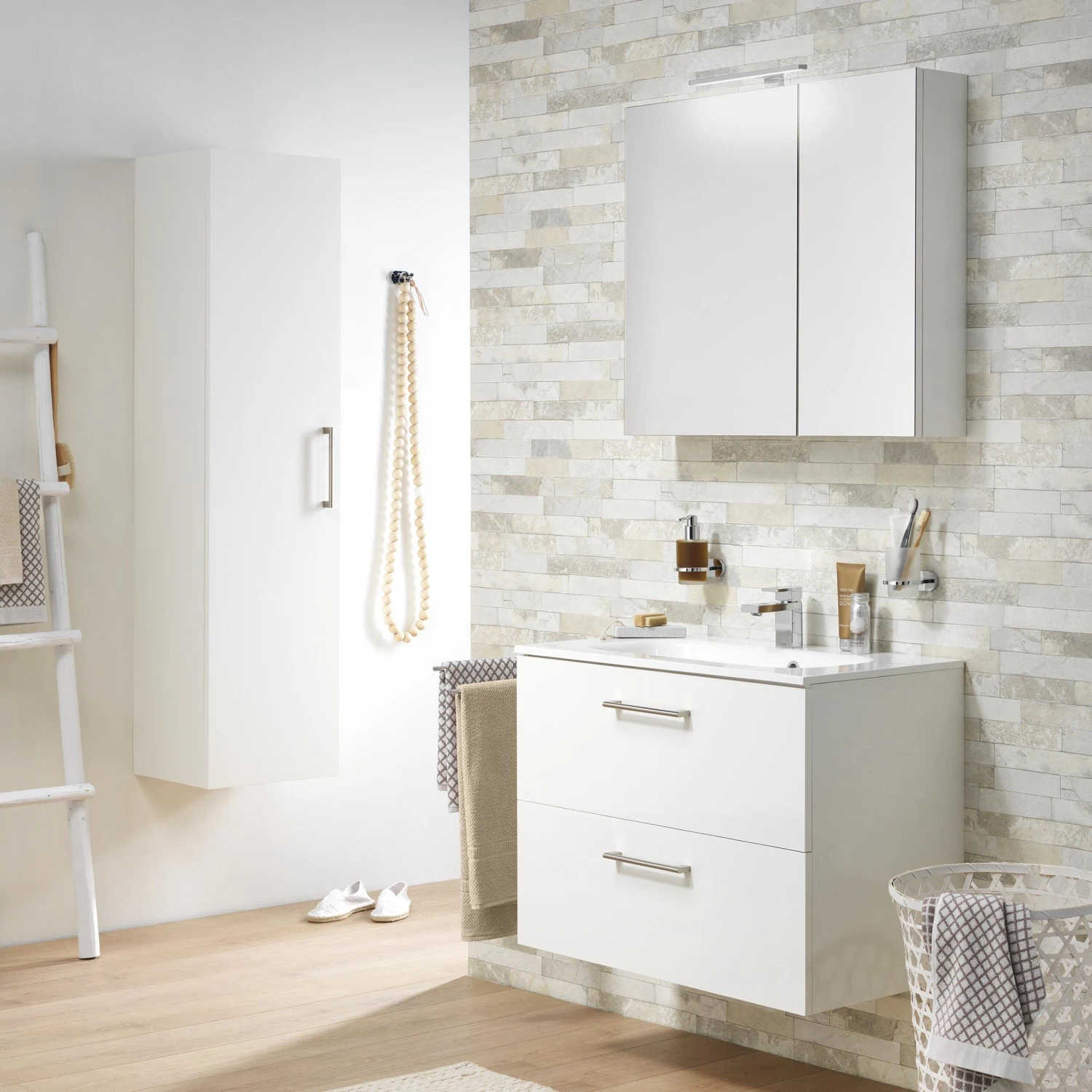 Tiger Spiegelkast S-Line 60cm Sneeuwwit - Afbeelding 3