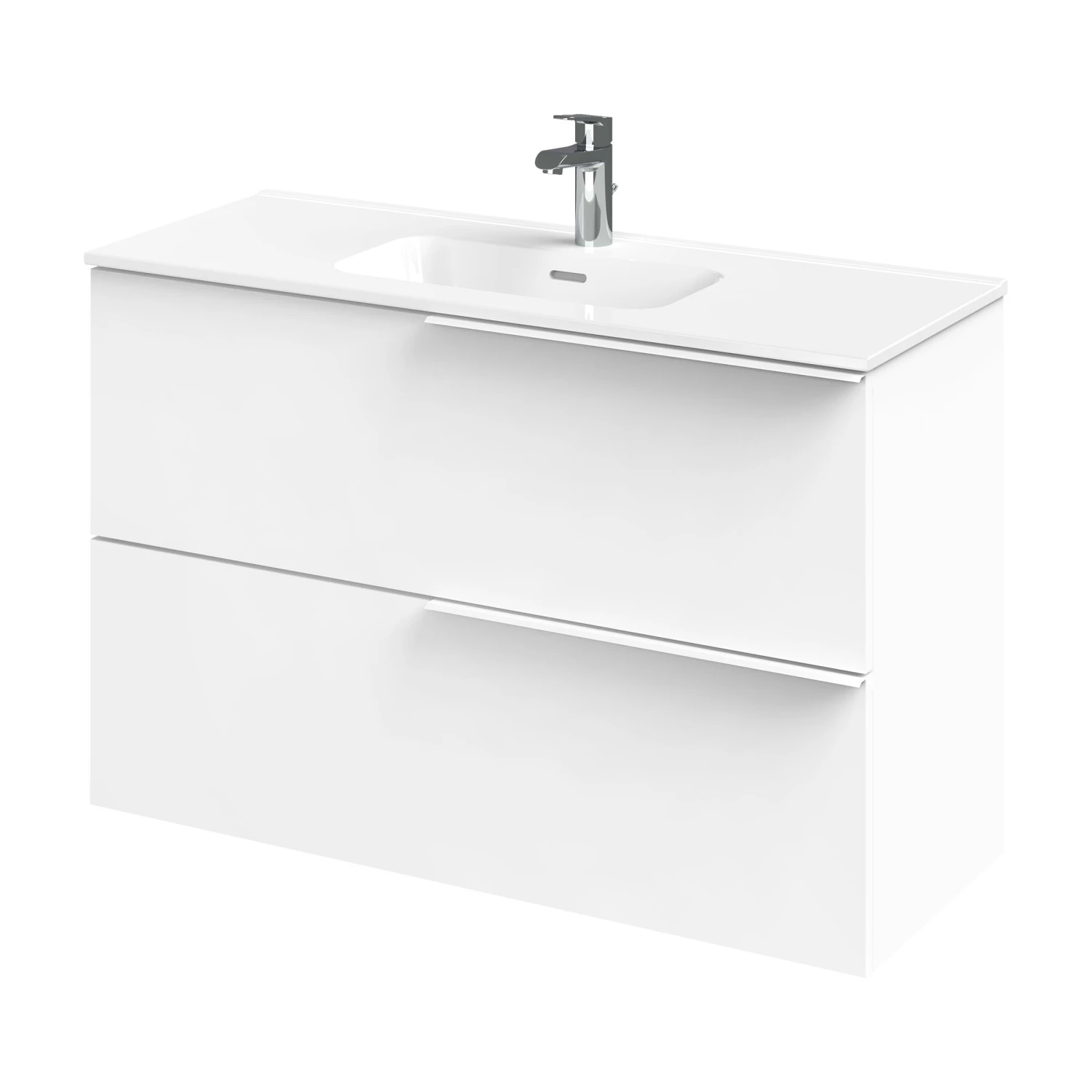 Tiger Badmeubelset Pocket 100 Cm Met 2 Lades Wit