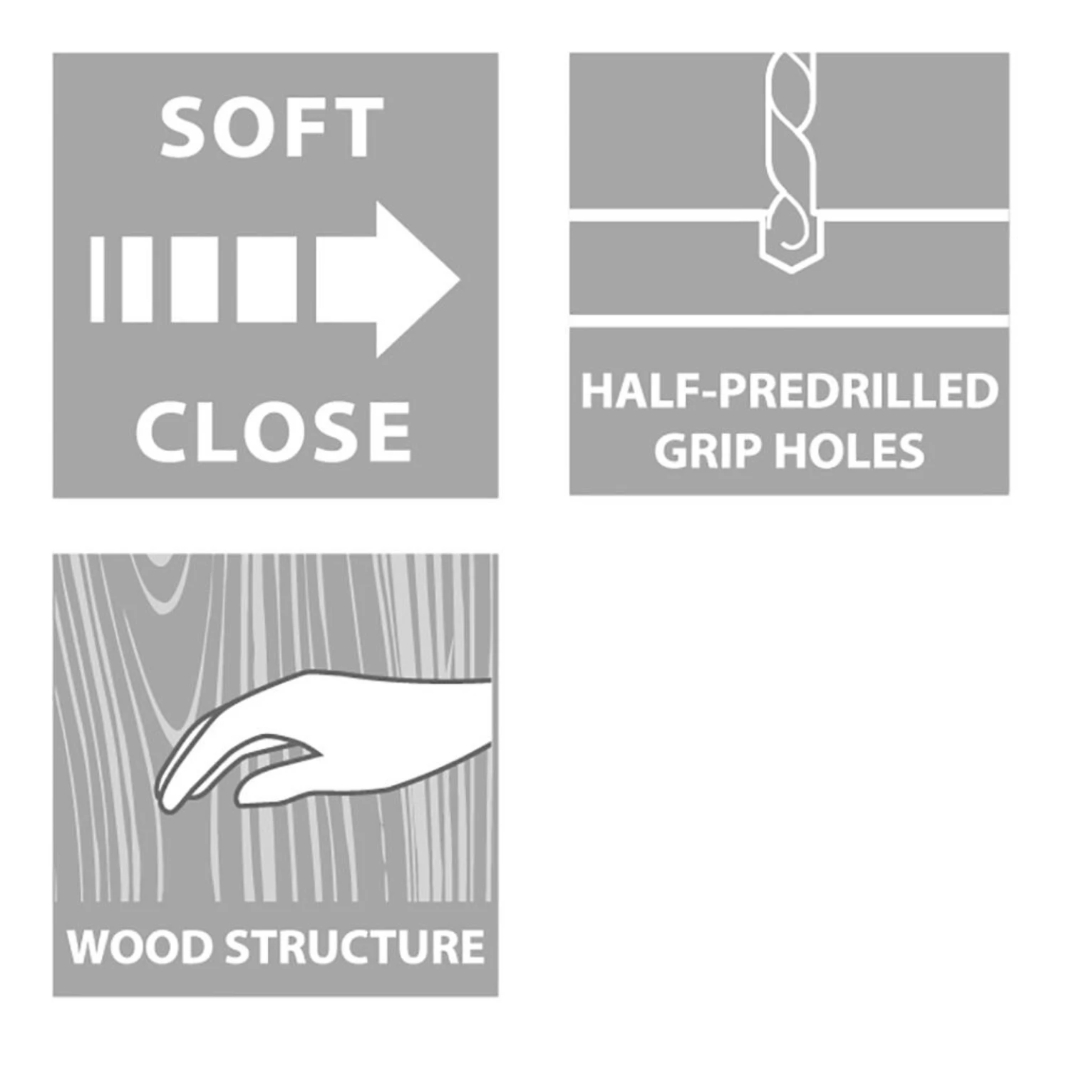 Tiger Badkamermeubel Studio 60 Cm Chalet Eik Met Keramische Waskom Hoogglans Wit En Ronde Grepen - Afbeelding 4