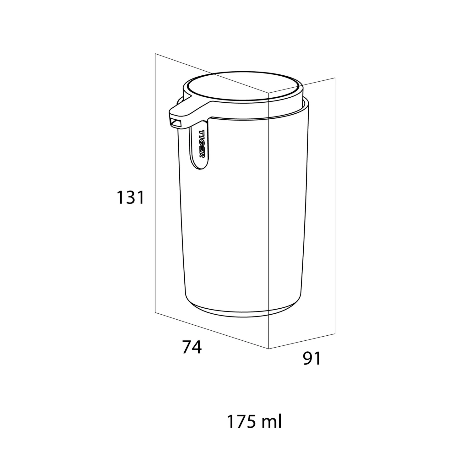 Tiger Carv Zeepdispenser 175 Ml Vrijstaand Zwart - Afbeelding 5