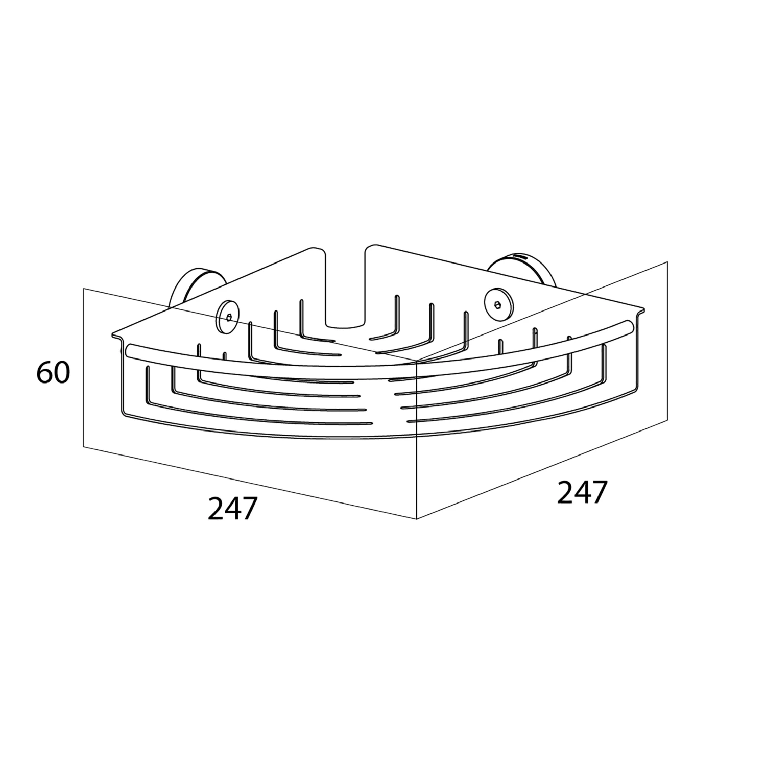 Tiger Boston Hoekkorf Groot Glanzend RVS - Afbeelding 5