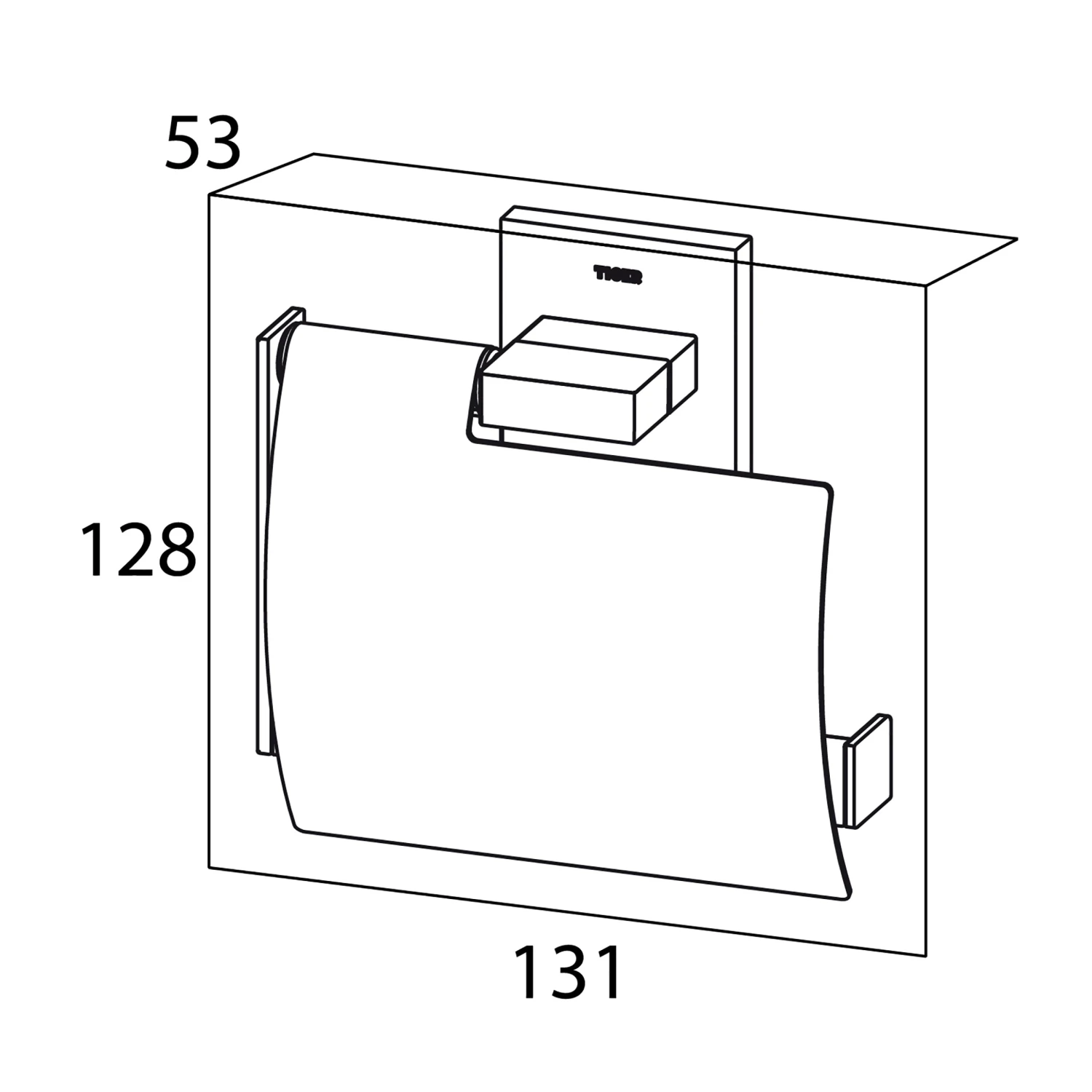Tiger Items Toiletrolhouder Met Klep RVS - Afbeelding 5