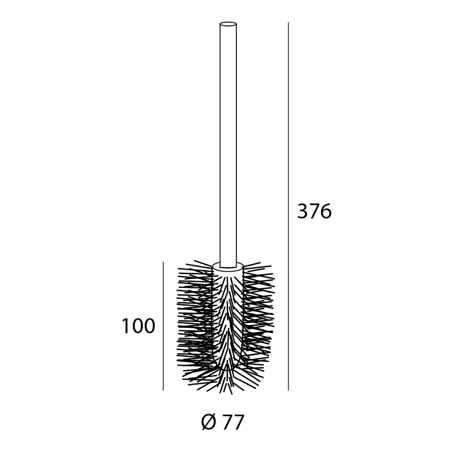 Tiger Universeel Toiletborstel Los Chroom - Afbeelding 4