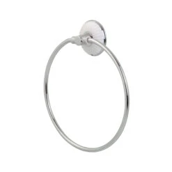 Tiger Ivy Beweegbare Handdoekring Chroom/wit