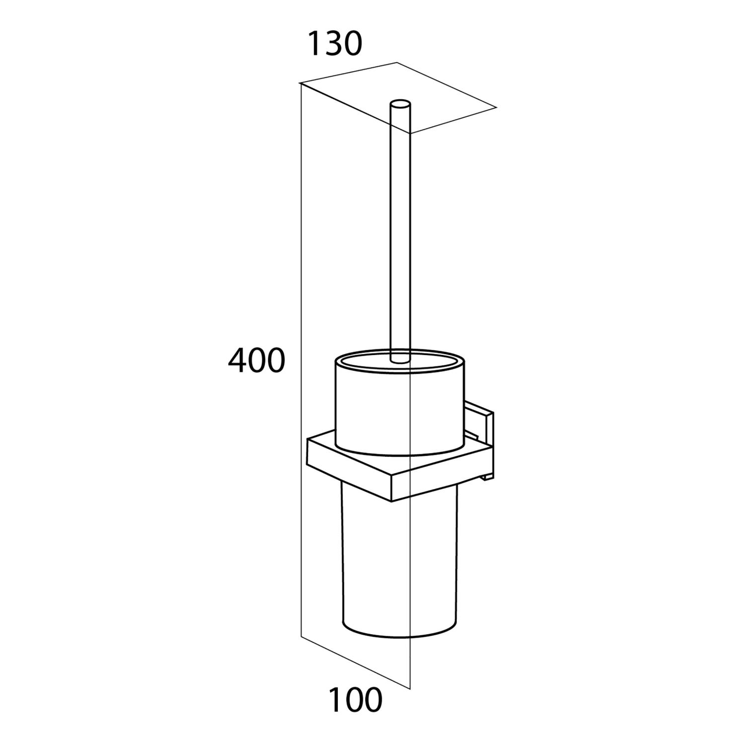 Tiger Items Toiletborstelgarnituur Chroom Met Mat Glas - Afbeelding 6