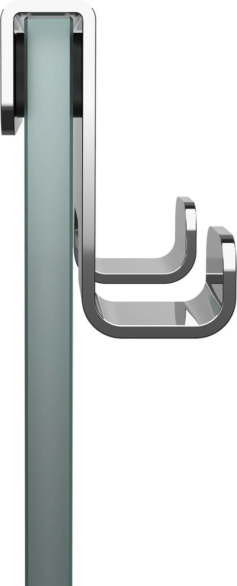 Tiger Caddy - Douchehaak - Glaspaneel Dikte 6-8 Mm - 3,5 X 7 X 5 Cm - Chroom - Afbeelding 11